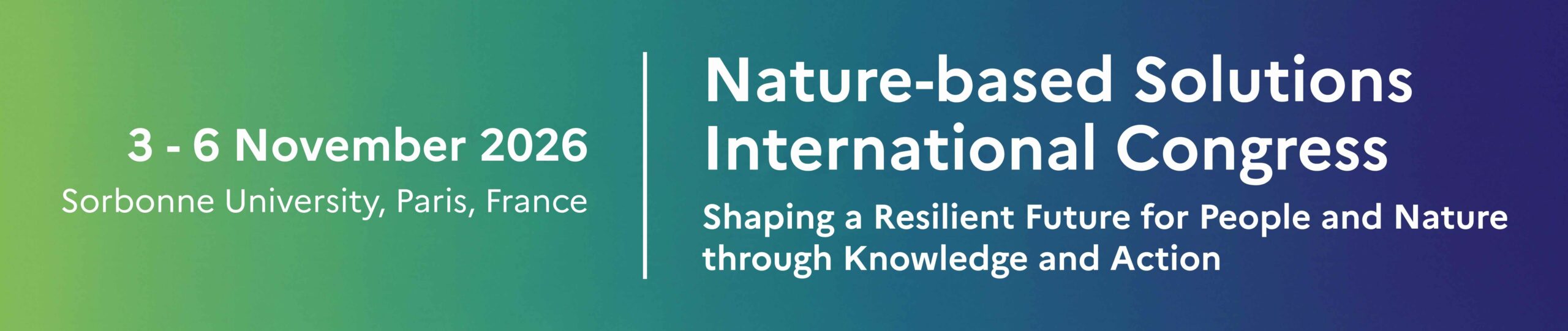 Nature-based Solutions International Congress